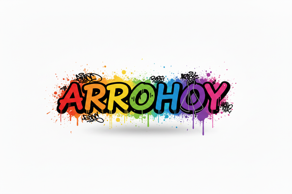ARROHOY 涂鸦风格 Logo